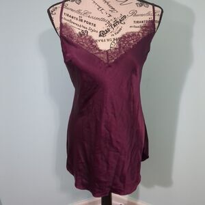 Victorias Secret Babydoll Sheer Dark Purple/Plum Small slip dress lingerie y2k